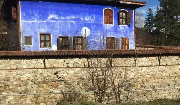 Bulgarian blue house